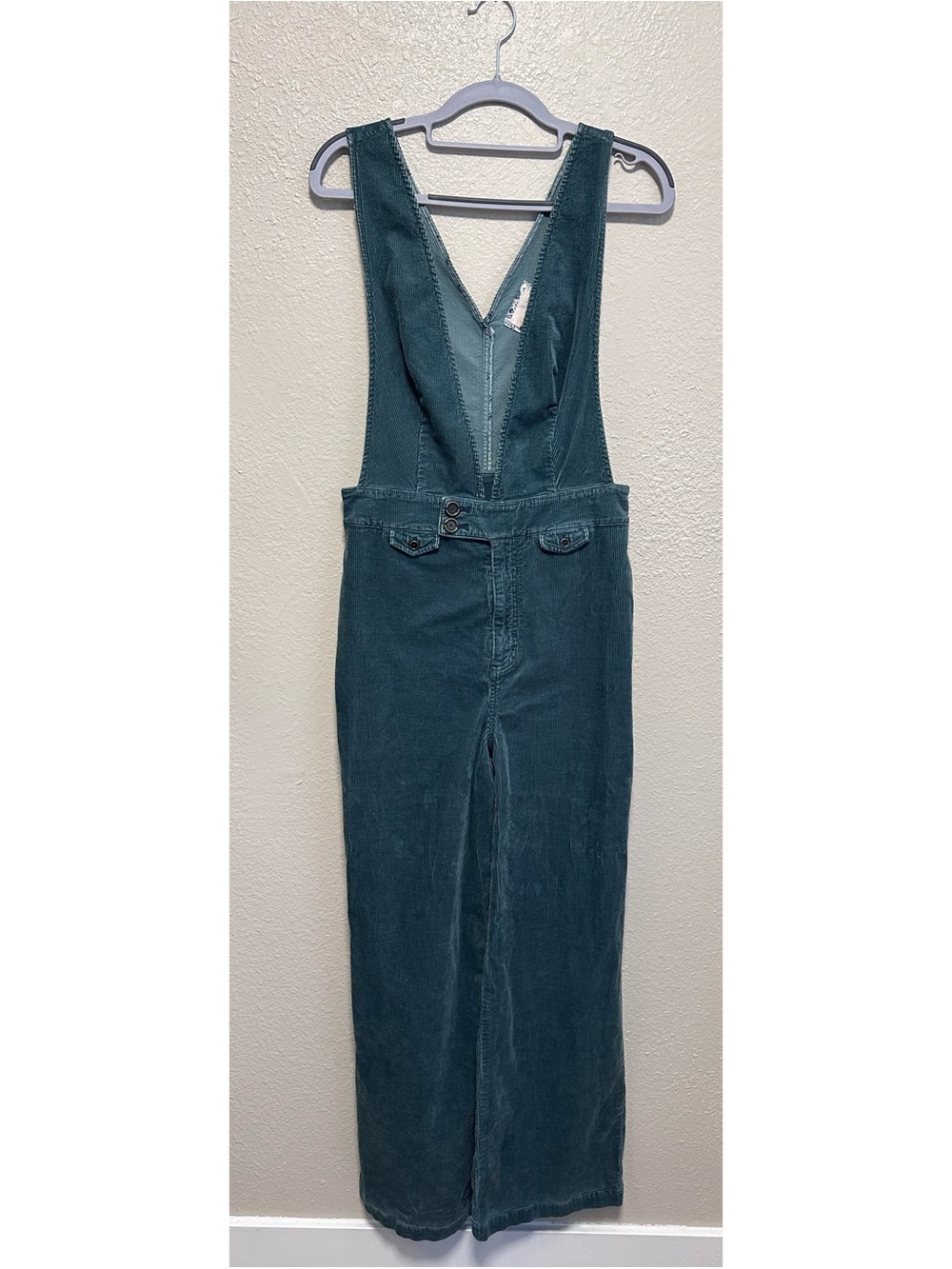 Pilcro Deep-V Corduroy Jumpsuit - Picture 3 of 7